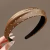 Diadema de lunares versátil estilo coreano Maillard, un imprescindible para peinar y recoger los pelos sueltos, nuevo modelo 2026, para uso diario, accesorio para el cabello para mujer