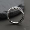 Exquisito anillo de cola de serpiente de moda "Red Practice" personalizado para hombre y mujer, con explosiones de viento en vivo, joyería de lujo ligera.