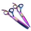 Tijeras de Peluquería Personalizadas Estilo Chino Rosa de 6.0 pulgadas, Tijeras para Cortar el Cabello, Tijeras Planas, Tijeras para Flequillo