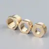 Suministros del Fabricante Conectores Reductores de Rosca de Cobre con Rosca Interna y Externa, Accesorios Hexagonales de Latón de 4 Puntas Completamente de Cobre para Tuberías de Suministro de Agua