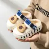 Pantuflas de Algodón para Niños para Otoño e Invierno, Impermeables y Cálidas para Niños, Antideslizantes para Interiores para Niñas, de Dibujos Animados para Bebé con Cubierta de Talón, para Uso en Exteriores