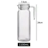 Tira Cuadrada Octagonal Rayada de Plástico PC Acrílico Olla para Jugo Olla para Agua Fría No de Vidrio Olla Zha Cold Brew Cold Brew