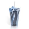 Taza de Silicona con Popote de Venta Caliente Transfronteriza, Taza de Silicona Anticaídas de 480 ml con Popote, Alta Apariencia, Resistencia a Altas Temperaturas, Logo Imprimible