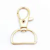 Em Estoque Frete Grátis Cinza Metálico Diâmetro Interno 15 Fivela Boca de Peixe Interna 20mm Gancho de Fita de Metal Leve Dourado Chave de Metal Níquel