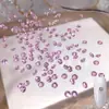 Decoraciones para Uñas Rosa Brillante Transparente Zirconia Cúbica 5A Rosa Transparente Mini Zirconia Micro Puntas Traseras Rhombos Rhombos de Uñas de Forma Mixta