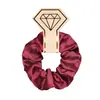 Diadema de Scrunchie de Color Sólido Brillante Satinado para Recoger la Cola de Caballo, Anillo para el Cabello con Forma de Intestino de Cerdo, Set