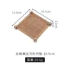 Decoración de emplatado de comida japonesa Balsa de bambú para sashimi Valla de bambú Esterilla de bambú Barbacoa japonesa Mariscos Sashimi Plato de decoración Adorno