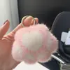 Colgante de Felpa de Pata de Gato Llavero Lindo de Gato Adorno Pata de Piel Sintética de Visón Corazón de Niña Colgante de Gato Negro Pequeño para Mochila