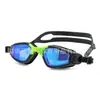 Gafas de Natación Nuevas para Adultos, Impermeables, Antivaho, Gafas de Natación de Alta Definición, Marco Grande de Colores, Hebilla de Ajuste Conveniente, Gafas de Silicona