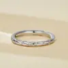 Anel de casal de prata esterlina S925 Keel, anel de par, novo anel de nicho de alta classe, anel simples e simples
