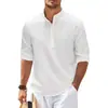 Nova Camisa Masculina de Verão Transfronteiriça Europeia e Americana Plus Size Cor Sólida Gola Alta Manga Curta Pulôver Slim-Fit Simples com Cores Adicionais