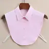 Camisa Branca com Gola Falsa para Mulheres, Gola Falsa Versátil para Uso Profissional, Gola de Uniforme Jk Estudantil, Acessório de Gola de Camisa