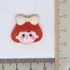 Conjunto Transparente Borgoña para Niña Estuche para Teléfono Móvil Flor Caramelo Cereza para Niña Accesorios para Joyería DIY Parche para Pasador