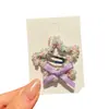 Pinzas para el pelo de estrella dulces y coloridas para niños, pinzas de lazo para el flequillo lateral de niña, pinzas para la parte posterior de la cabeza del bebé, pinzas BB