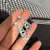Aretes de Árbol de Navidad de Zirconia Colorida de Diamante Completo, de Alta Gama, Exquisitos, a la Moda, Personalizados, Aretes Dulces y Versátiles, Aretes de Navidad