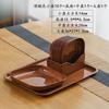 Plato para Escupir Huesos con Veta de Madera Hogareño Mesa de Comedor Pequeño Cuadrado Plato para Escupir Plato de Basura Mesa de Centro de Sala de Estar Semillas de Melón para Snacks Plato de Plástico