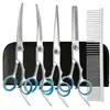 Tesouras de Banho para Animais de Estimação, Tesouras Desbastadoras, Ferramentas de Cabeleireiro, Conjunto de Tesouras para Cortar Cabelo Doméstico Atacado