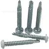 Tornillos Autoperforantes Autotaladrantes de Acero al Carbono de Alta Resistencia Blancos con Cabeza de Lenteja Pintada en Blanco, Tornillos de Cola con Perforación Cruzada Resistentes a la Corrosión y al Óxido