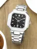 Reloj para Hombre Cuadrado Simple Moda Hombre Cuarzo Correa de Acero Reloj Fabricante Venta al por Mayor Dropshipping Reloj de Cuarzo