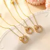 Nuevo Pulsera Sencilla Entrelazada con Circonita de Estilo Europeo y Americano de Lujo Ligero, Acero Inoxidable Chapado en Oro de 18K, Pulsera de Moda para el Día a Día