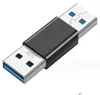 Adaptador de carga de datos para teléfono móvil, tableta, unidad flash USB, de 3.0A hembra a 3.0A macho, 10 GB