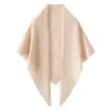 Chal Triangular de Cachemira Tejido para Mujer, Color Sólido, Versátil, Cubre Hombros, Cálido, Protección contra el Frío, Envuelta Alrededor de los Hombros, Bufanda Elegante