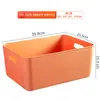 Caja de almacenamiento de plástico color Morandi caja de almacenamiento para armario ropa interior pantimedias caja de almacenamiento para snacks juguetes con tapa caja de almacenamiento