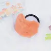Cuerda para el pelo curva de imitación de pelo de conejo de color caramelo para niña, banda elástica simple para atar, popular en la red coreana, cuerda para el pelo linda de felpa