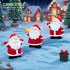 Nuevo producto transfronterizo: lindas figuras y accesorios de dibujos animados de Santa Claus, decoraciones DIY de paisajes en miniatura, pequeños adornos de escritorio