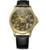 Reloj mecánico automático T-WINNER Victor 132 para hombre con fondo romano hueco al por mayor