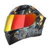 Fabricantes de lentes P7, accesorios para casco integral DOT, cobertura total HD, antivaho, color negro transparente.