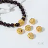 Tienda de Oro Mismo Estilo Dorado Vietnamita Loto de Arena Cuentas Espaciadoras Accesorios Cuentas Redondas Cuentas Sueltas Pulsera de Cristal Hecha a Mano DIY Materiales