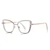 Gafas anti luz azul transfronterizas 3152 doradas armazón óptico calidad TR pasarela original con espejo plano esencial para maquillaje