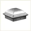 Tampão de Vedação de Estampagem de Ferro para Tubo Quadrado de Grade com Base Cabeça de Boné Tampa de Poste Decoração de Cobertura Superior de Corrimão Acessórios de Guarda-corpo