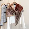 Estilo Nuevo Otoño e Invierno Bufanda para Presbicia Jacquard de Tres Niveles Doble Cara Cálida Moda Elegante Chal para Mujeres Estilo de Marca Grande