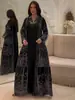 2025 Amazon Europeo y Americano Transfronterizo Otoño Nuevo Vestido de Moda Estampado Suelto de Manga Larga para Mujer