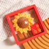 Regalo de Graduación Que Ganó el Primer Lugar: Broche Accesorio de Girasol Artificial Tejido a Mano, Regalo para Animar el Examen de Ingreso a la Preparatoria