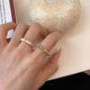 Anillo de jade de estilo chino nuevo de estilo coreano para mujer, estilo lujoso y ligero, moderno, combina con todo, diseño de nicho personalizado, producto nuevo de gran sentido.
