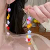 Pendientes de Borla con Cuentas de Estrella de Dopamina para Mujer, Diseño de Nicho, Pendientes Largos Dulces y Elegantes Que Hacen que el Rostro Parezca Más Delgado