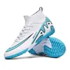 Zapatos de fútbol de caña alta nuevos al por mayor transfronterizos para hombres y mujeres, estudiantes, AG, tacos largos, TF, zapatos de entrenamiento para césped