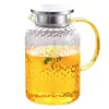 Jarra de Agua para el Hogar de Gran Capacidad Resistente a Altas Temperaturas, Tetera, Taza de Agua Fría, Juego de Jarras de Agua Fría de Vidrio de Borosilicato Alto