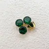 Cobre Puro 18K Banhado a Ouro Real Zircônia Garra DIY Pulseira Acessório de Joia Materiais Zircônia