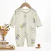 Mameluco de manga larga para bebé recién nacido, Primavera, Otoño e Invierno, Ropa de bebé 100% algodón sin costuras, Ropa para gatear de bebé niña, Mameluco Clase A