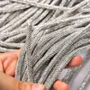 Corda de cristal branco larga de 9mm com diamantes grandes e pedras de strass pérola corda para cordão de capuz DIY corda de cintura para calças de moletom