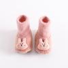 21 Otoño e Invierno Nuevos Zapatos y Calcetines Gruesos de Coral para Bebé Muñeco de Dibujos Animados Calcetines para Niños Pequeños Calcetines de Piso para Bebé