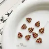 Cuentas de Cristal Checo Pintadas en Oro Doméstico Retro Caracol Pájaro Flor de Durazno Material Hecho a Mano Pulsera Cadena de Teléfono Móvil Accesorios de Joyería