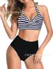 Biquíni Push-Up Popular Estilo Dividido, Popular no Aliexpress e Amazon, Estilo Europeu e Americano, Feminino Multicor Cor Sólida, Elegante e Emagrecedor