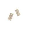 Moda Transfronteriza Europea y Americana Pendientes Sencillos de Pedrería para Mujer Pendientes Pequeños Brillantes de Diamante Pendientes Exquisitos Versátiles de Moda Venta al por Mayor