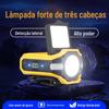 Cross-border novo farol atacado usb recarregável ao ar livre pesca luz forte iluminação indução multifuncional led luz de trabalho