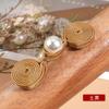 Botón de cheongsam Placa de perla Hebilla de placa de incienso Ropa de estilo nacional Traje Tang hanfu Vestido de estilo chino Hecho a mano Retro Accesorios decorativos